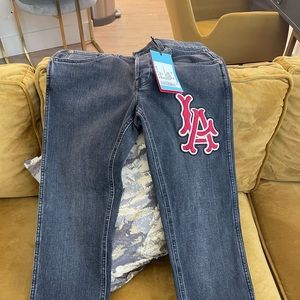 Gucci LA Angels Skinny Jeans (Black)